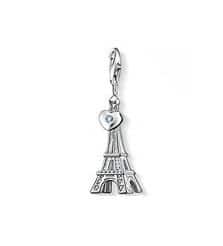 Eiffel Tower with Heart Pendant Charm 1