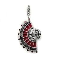 Red Chinese Fan Charm 1