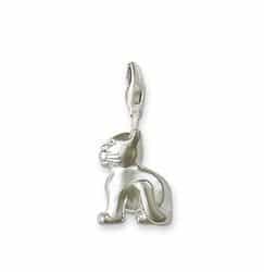 Silver Cat Charm 1